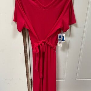 NWT Just Be size 3x red dress with belt